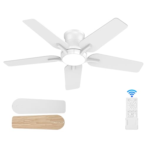 POCHFAN 42 Inch White Ceiling Fan