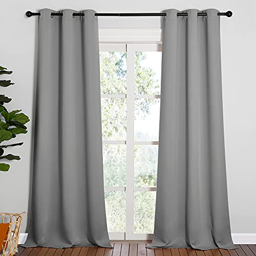 NICETOWN Thermal Insulated 95" Silver Grey