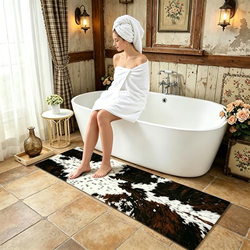 MUGINYU Cowhide Cow Print 20x63in