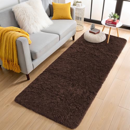 OLANLY 2x8 Machine Washable Runner (Coffee)