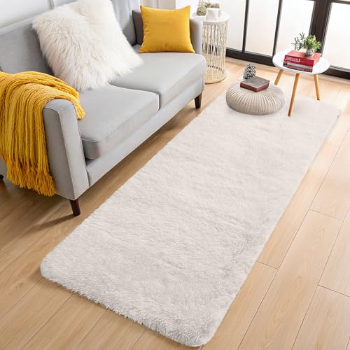 OLANLY 2x6 Machine Washable Runner (Ivory)