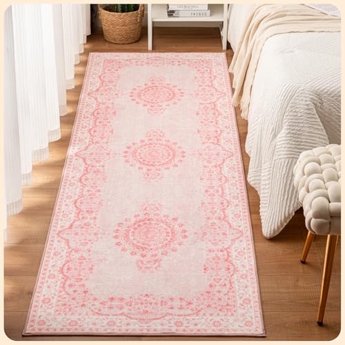 Istana Hallway Runner Rug (Pink)
