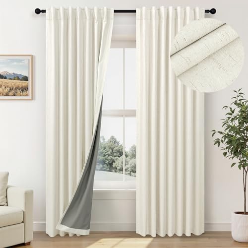 Neutral 80 Inch Nursery Blackout Curtains