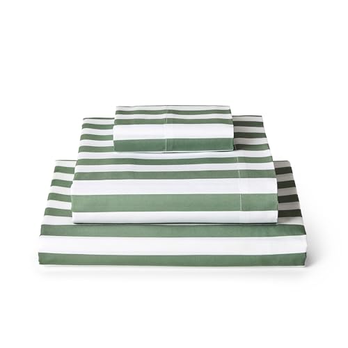 Mellanni Twin XL Sheets Set - Oxford Stripe Sage