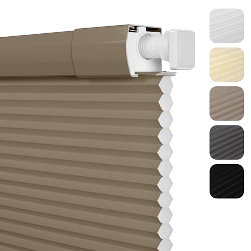 Sulugood Brown 61" x 48" Cordless Shades