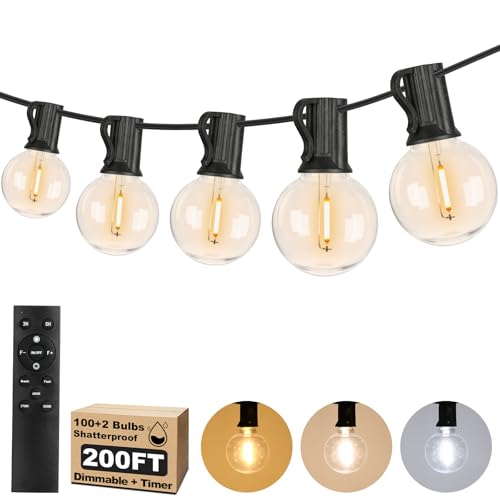 Bosceos 200FT G40 String Lights