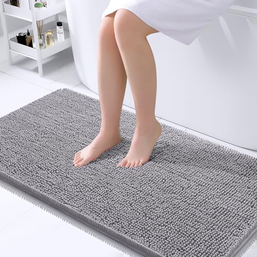 OLANLY 45x27 Chenille Bath Rug