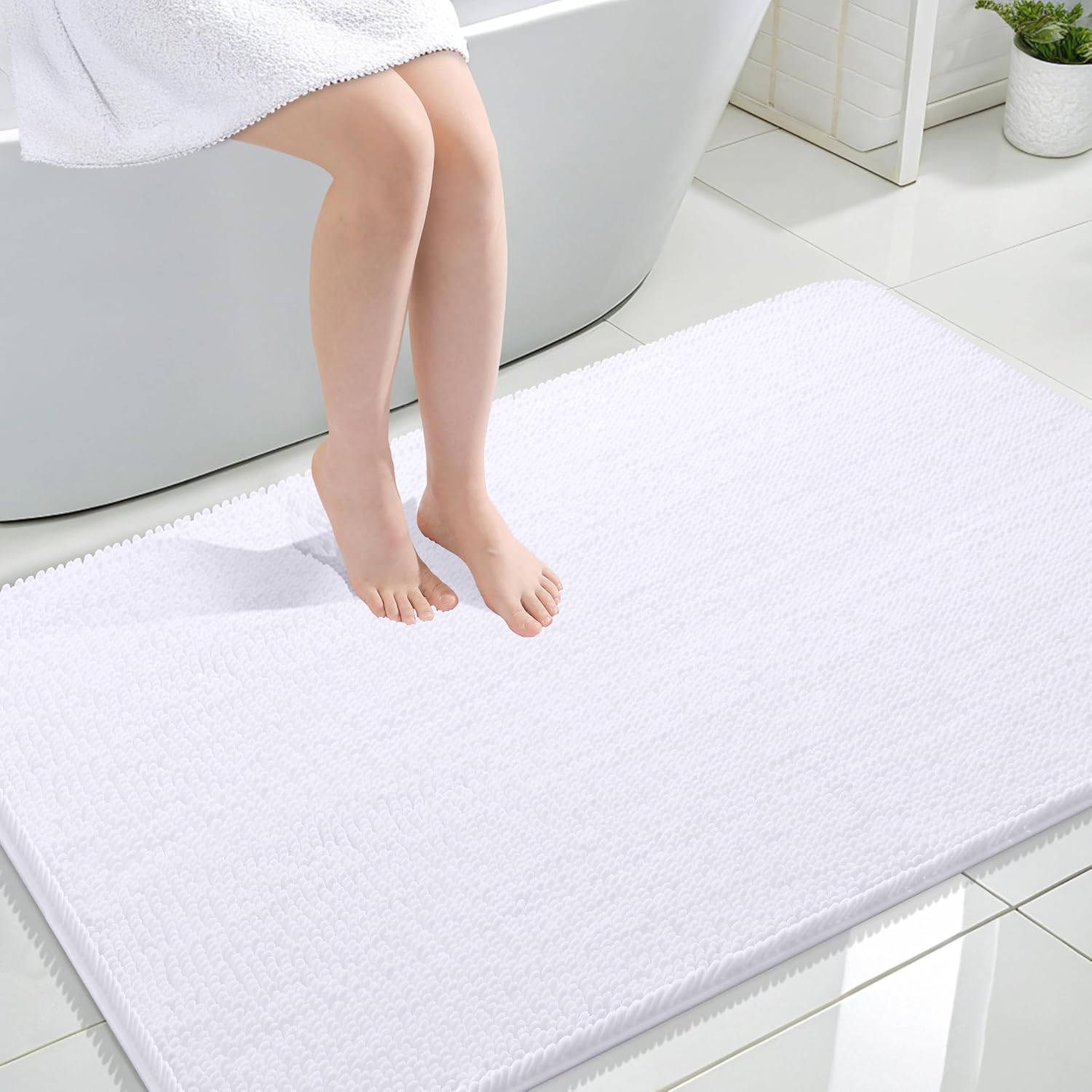 OLANLY Bathroom Rugs 44x32