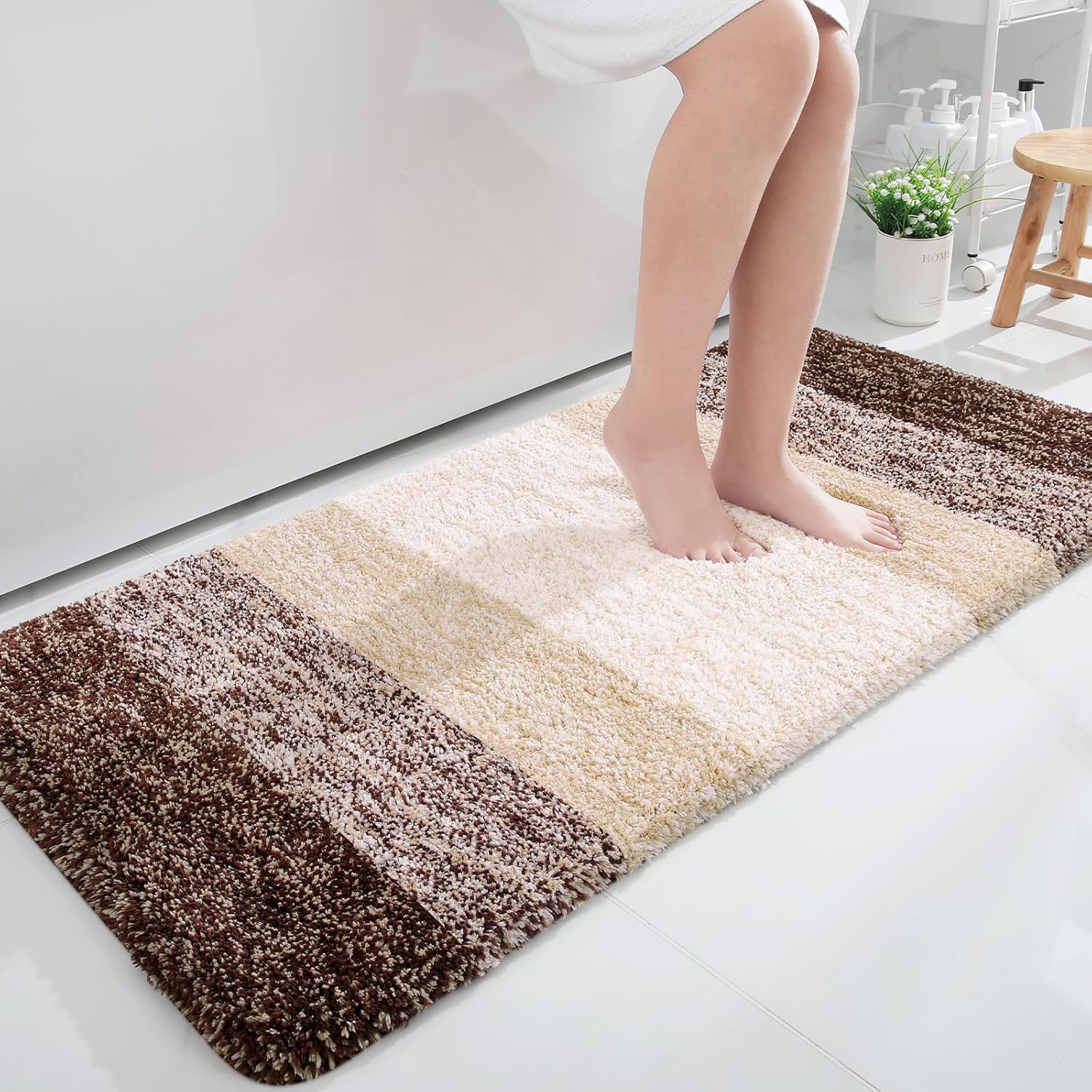 OLANLY 45x27 Plush Runner