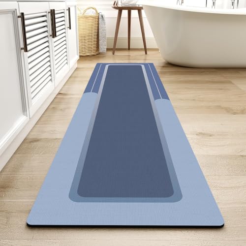 MontVoo Bath Mat Runner - 24"x70" Navy