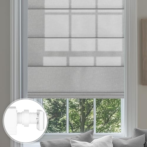 Sulugood No Drill Roman Shade (Gray)