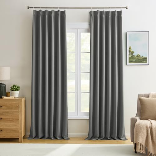 KEQIAOSUOCAI Grey Pinch Pleat 120"