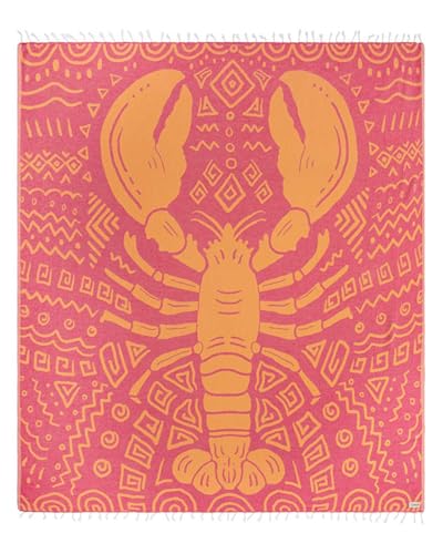 Sand Cloud Turkish Beach Towel - Sand Free - 100% Organic Turkish Cotton Yarn - Quick Dry Towel for Beach, Picnic Blanket or Bath - As Seen on Shark Tank - Marine Life (Bohemianster)
