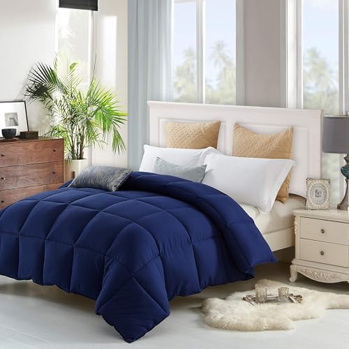 Lavish Comforts Navy Queen Comforter