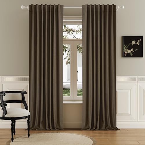 DUALIFE 96 Inch Blackout Curtains