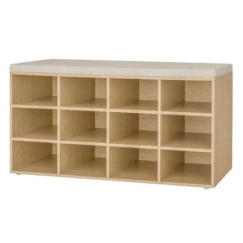 DINZI LVJ 12-Cubby (Natural/Cappuccino)
