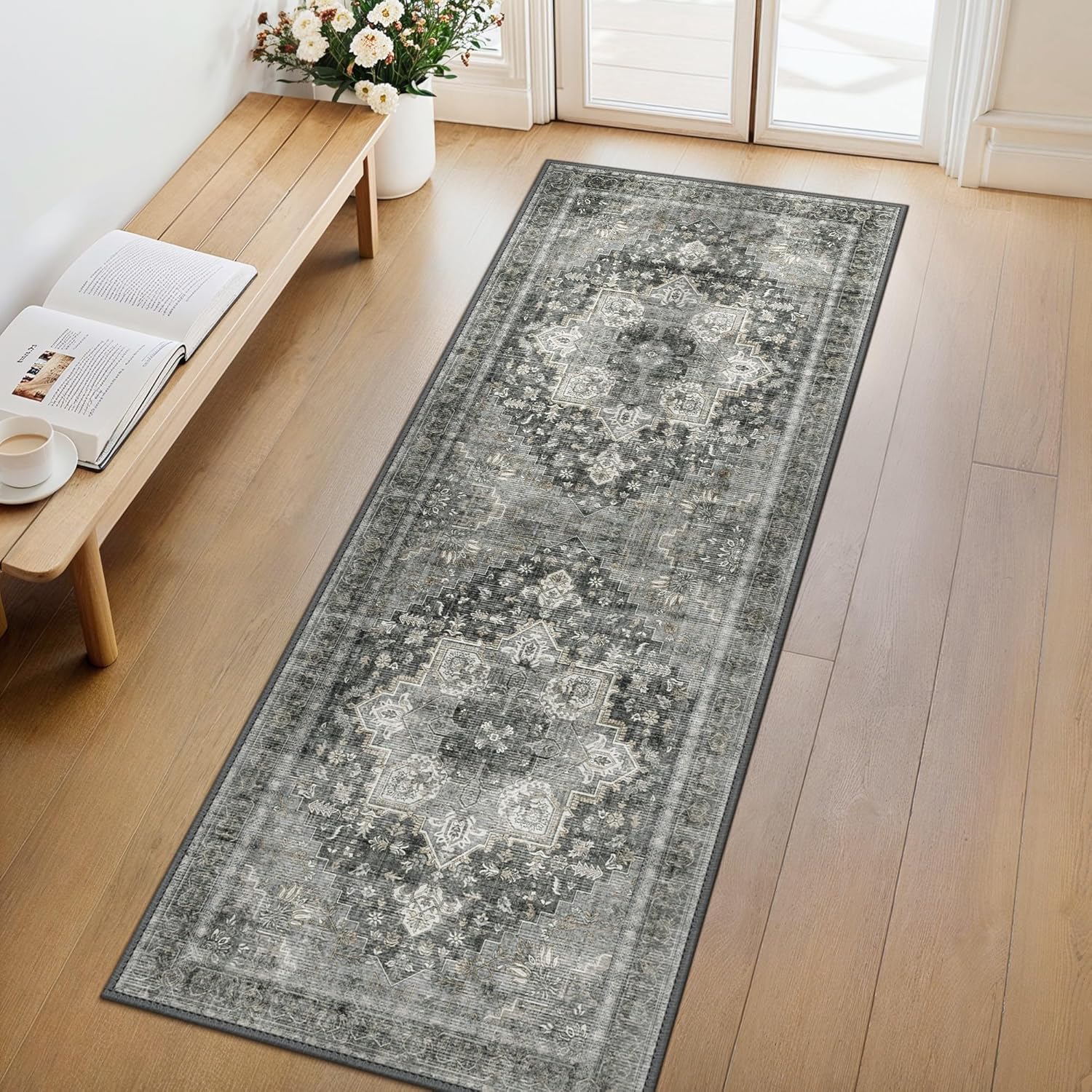 GENIMO 2x10 Runner Rug (Charcoal Gray)