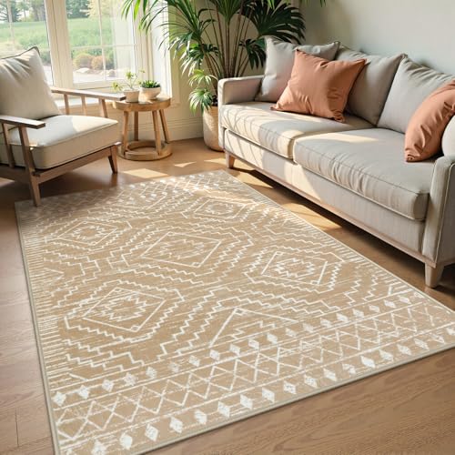Wonnitar Moroccan Washable Area Rug