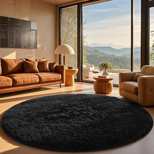 Ophanie Round Rug 8Ft Black
