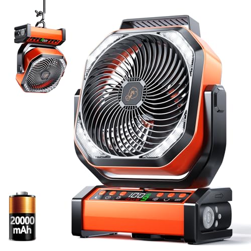 Doublepow 20000mAh 8-Speed Fan