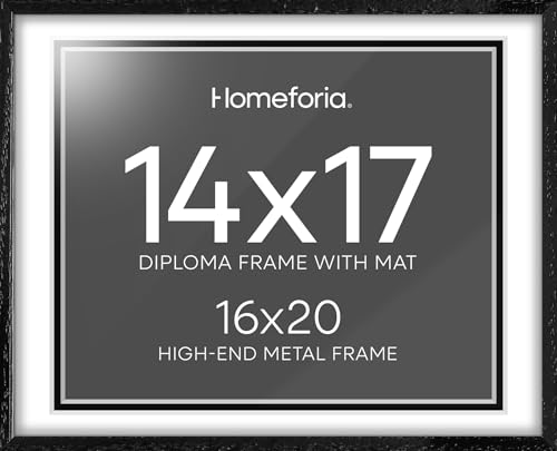 Homeforia 16x20 Diploma Black Wood Frame