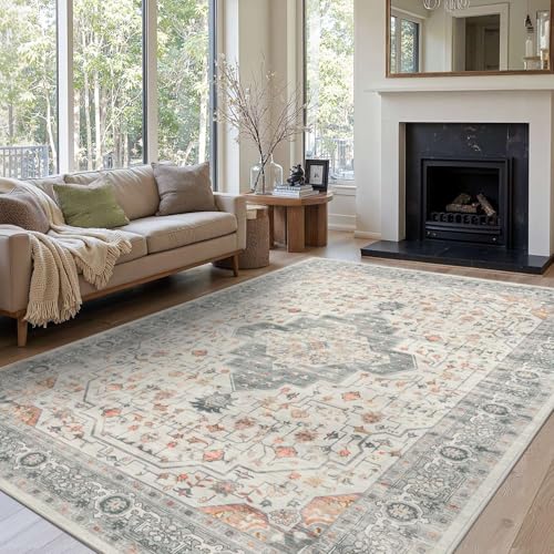 Rugxara 8x10 Taupe Washable Rug