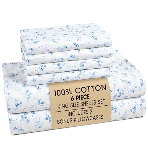 Casa Platino King Bed Sheets Set (6 Piece)