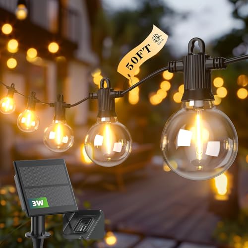 Kawaya 50FT Solar Edison String Lights