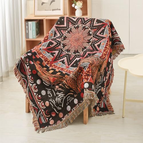 Boho Reversible Cotton Throw (Boho Patten)