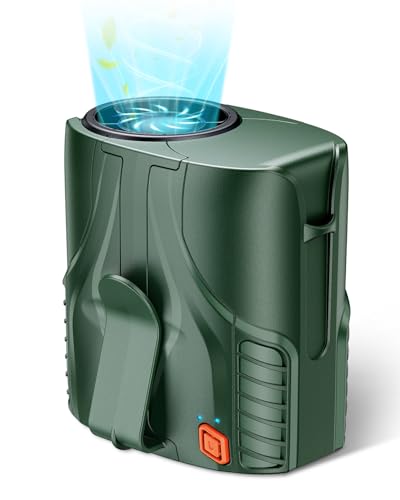 2025 Portable Personal Waist Fan& Neck Fan, 14000RPM Brushless Motor, 40H Runtime Rechargeable, 6-Speed Quiet Operation, Clip-On Personal Body Cooling for Camping/Worksites/Outdoor