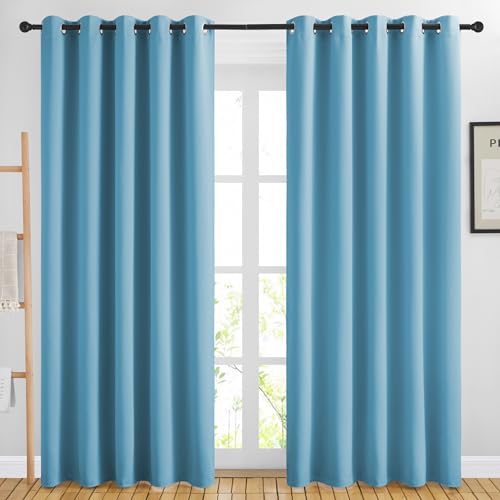 NICETOWN Room Darkening Curtains (Teal Blue)