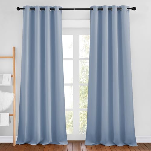 NICETOWN Vintage Blue 102in