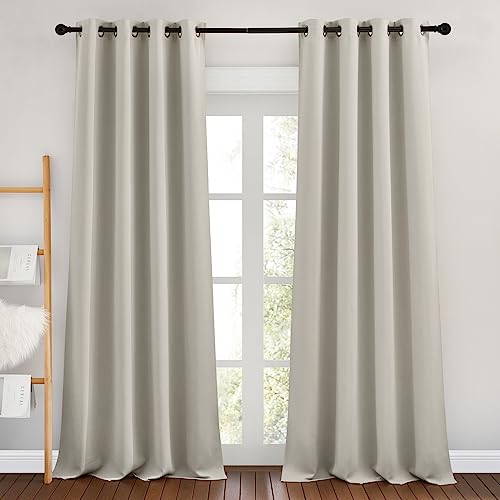 NICETOWN Natural Room Darkening Curtains W46 x L102