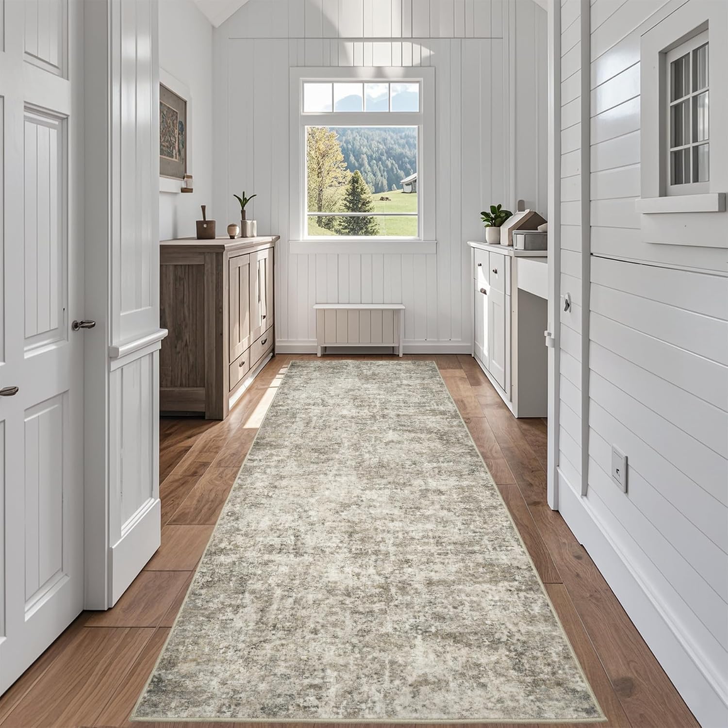 Aelenmu 2'6"x8' Washable Runner