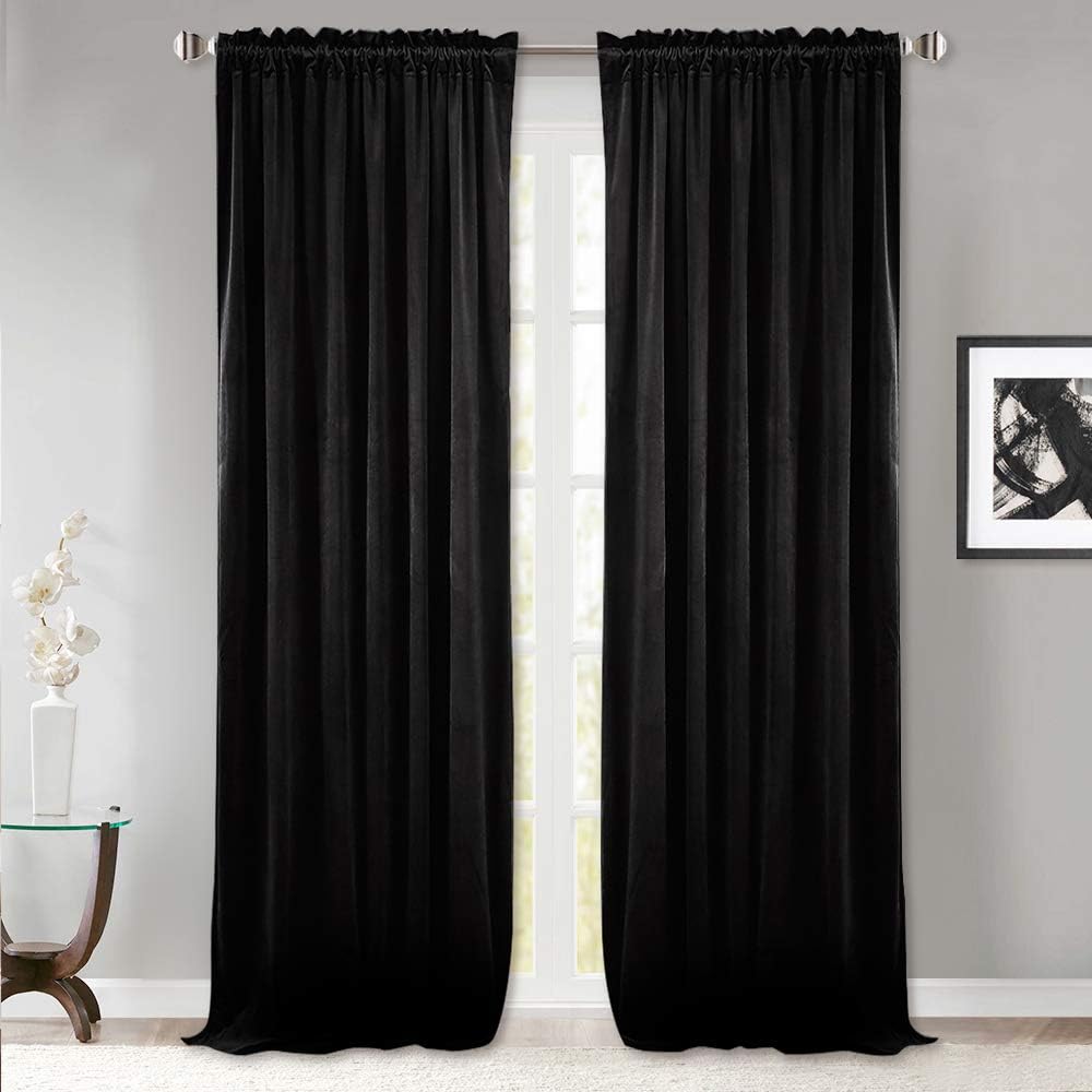 StangH Black Velvet Curtains