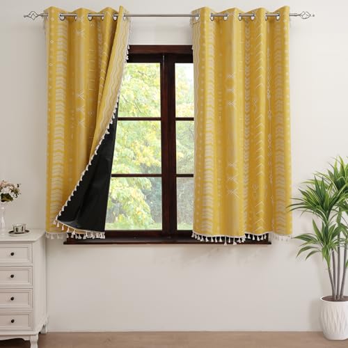 ColorBird 100% Blackout Boho 63 Inch
