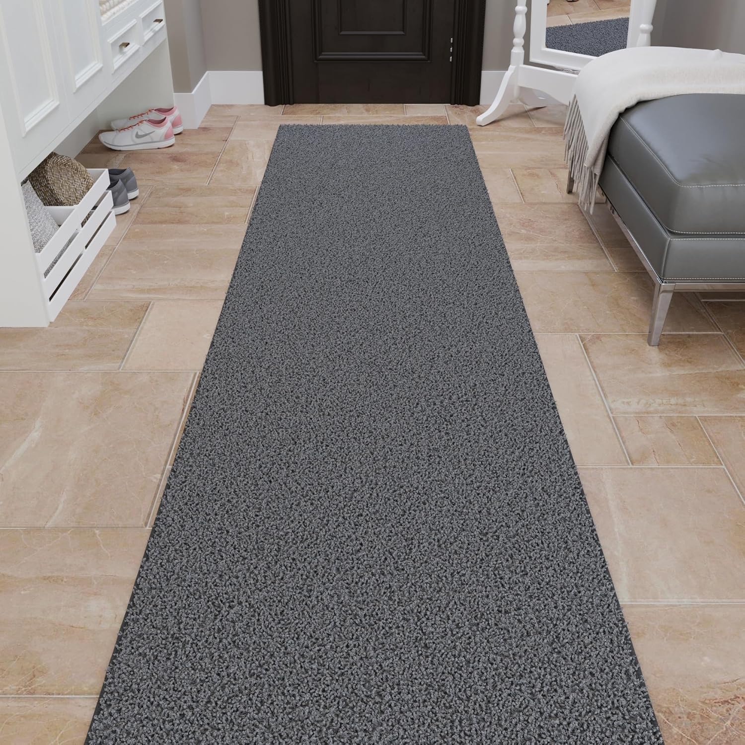 Ottomanson 3' x 12' Shaggy Runner Rug