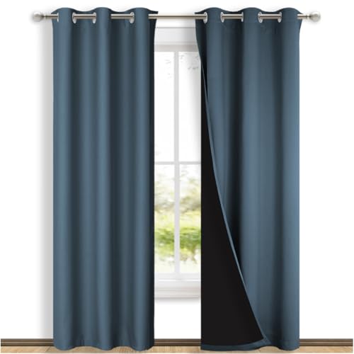NICETOWN Smoky Blue 37 x 80 inch