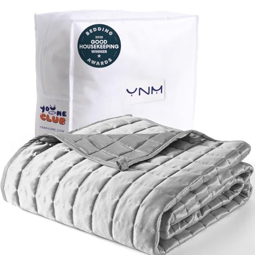 YnM Cooling Weighted Blanket, 20lbs Grey (60x80)
