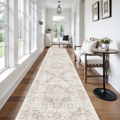 EISUROM 3x20 Hallway Washable Runner Rug