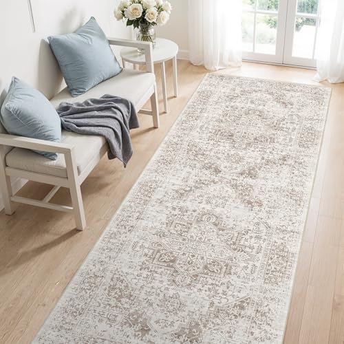 EISUROM 3x8 Hallway Washable Runner Rug
