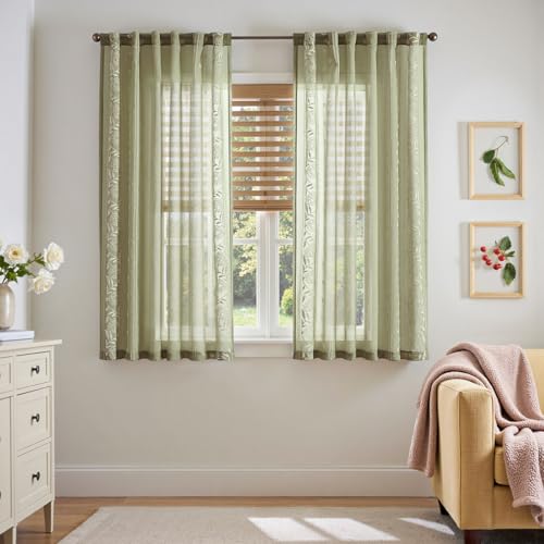 jinchan Winslow Sheer Curtains