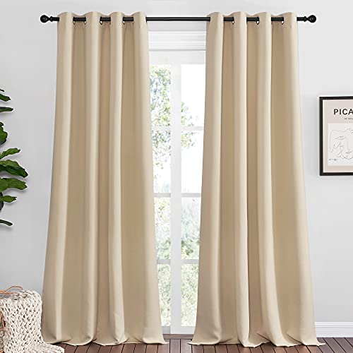 NICETOWN Bedroom Blackout Curtains 92in