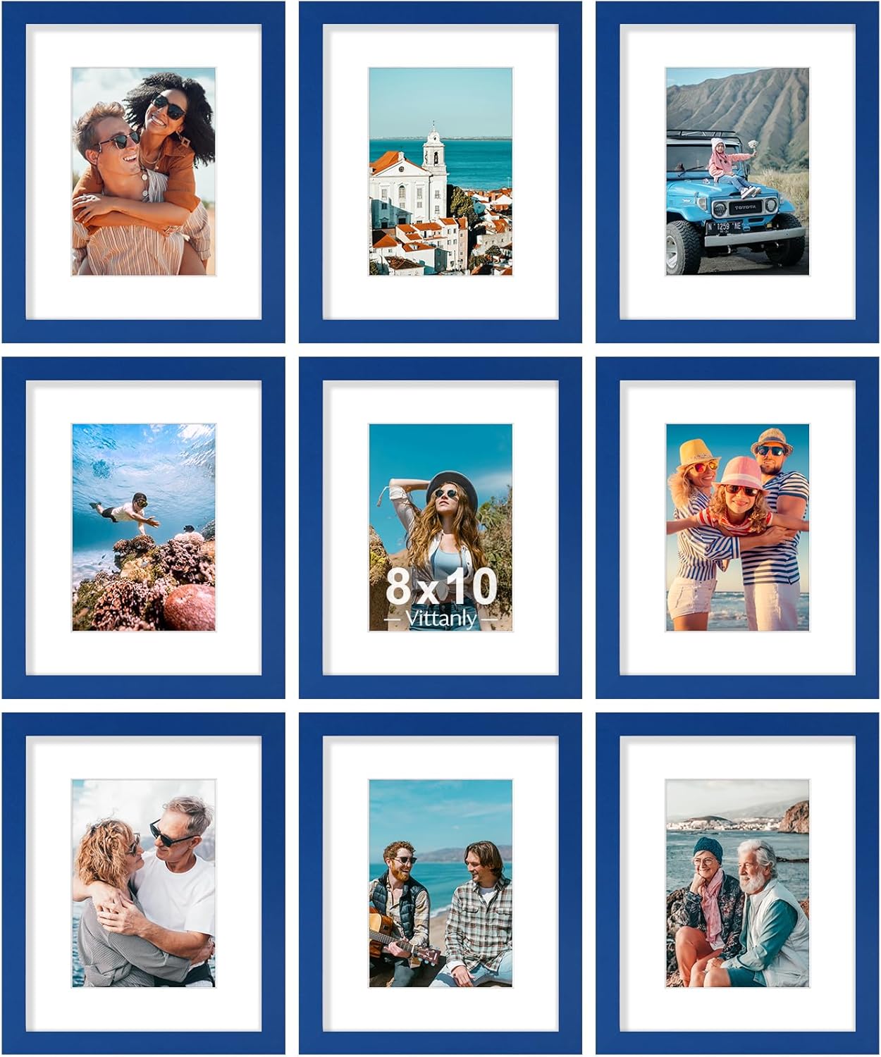 Vittanly 8x10 Picture Frame Set of 9