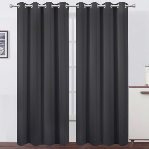 LEMOMO 66 x 84 inch Dark Grey
