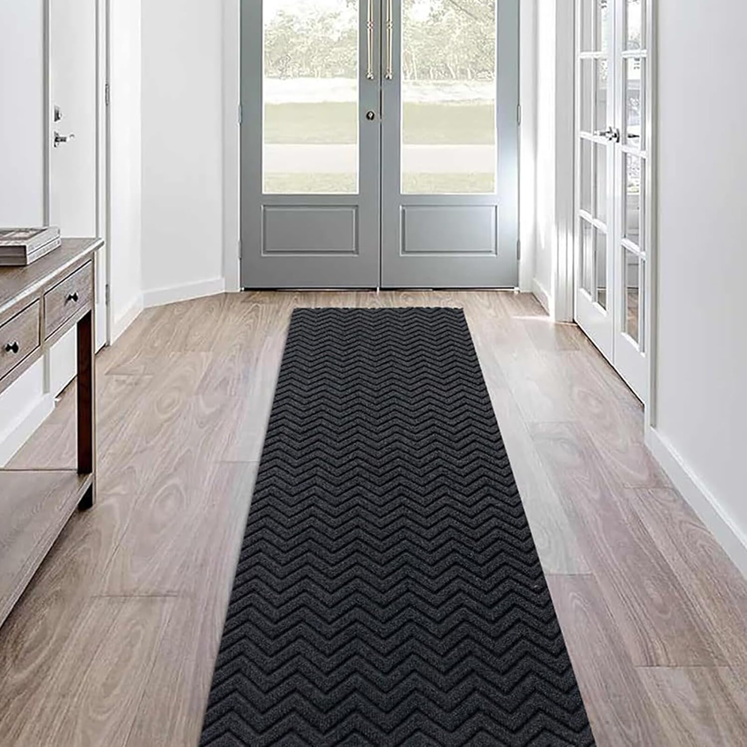 SUWUYUE Runner Rug Non-Slip (Gray)