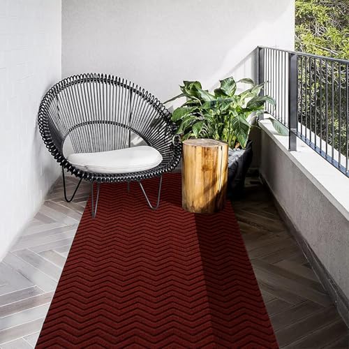 SUWUYUE Runner Rug 5FT x 19FT (Red)