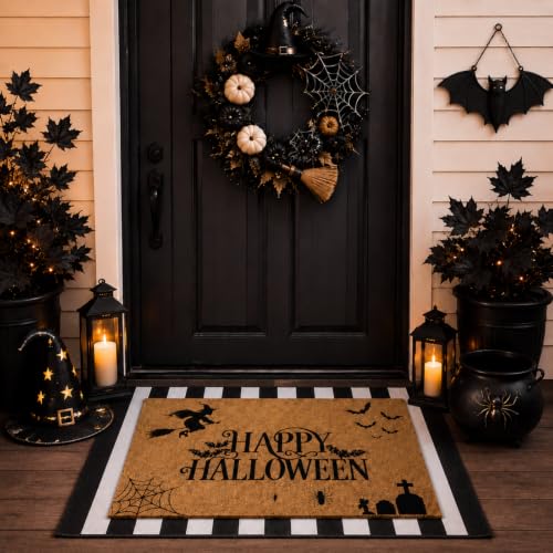 Duraaamo Halloween Coir Doormat Set