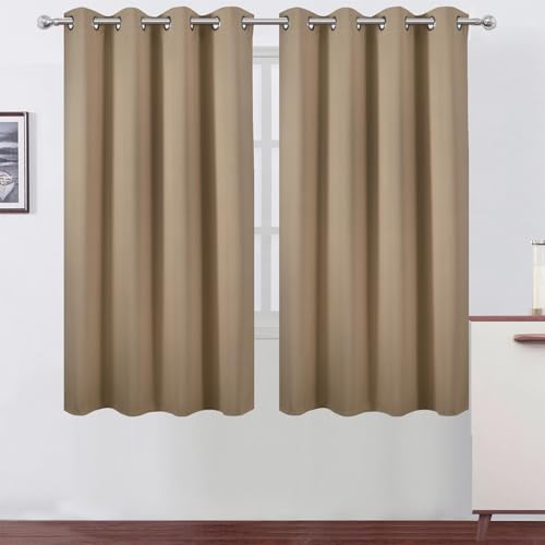 LEMOMO Natural Blackout Curtains 66 x 63
