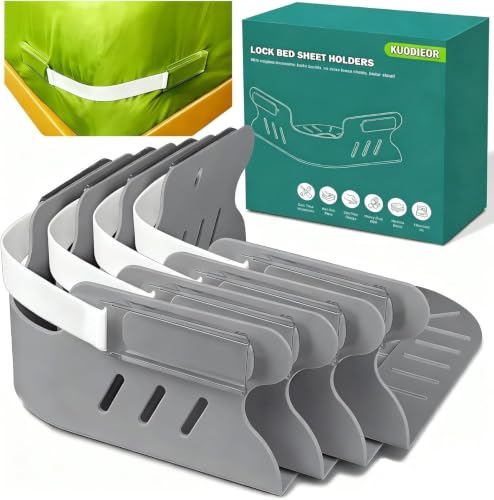 KUODIEOR Bed Sheet Holders (Set of 4)